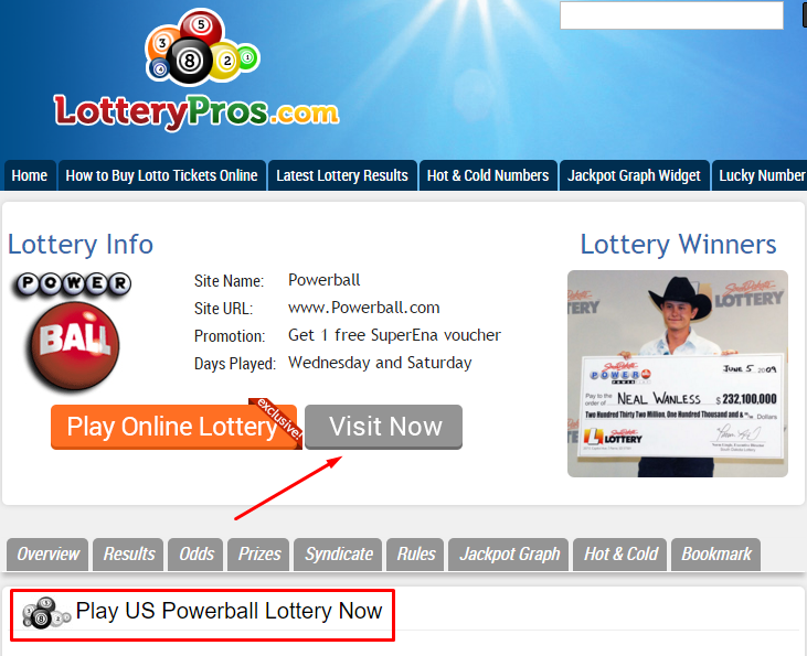 online lottery
